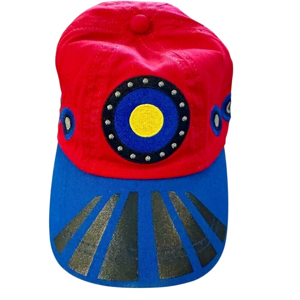 Cumbres Toltec Scenic Railroad Kids Train Hat Stephen Joseph Red Blue Cap